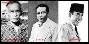 Foto: soekarno-muso-dan-kartosuwiryo(foto:Biografiku.com)