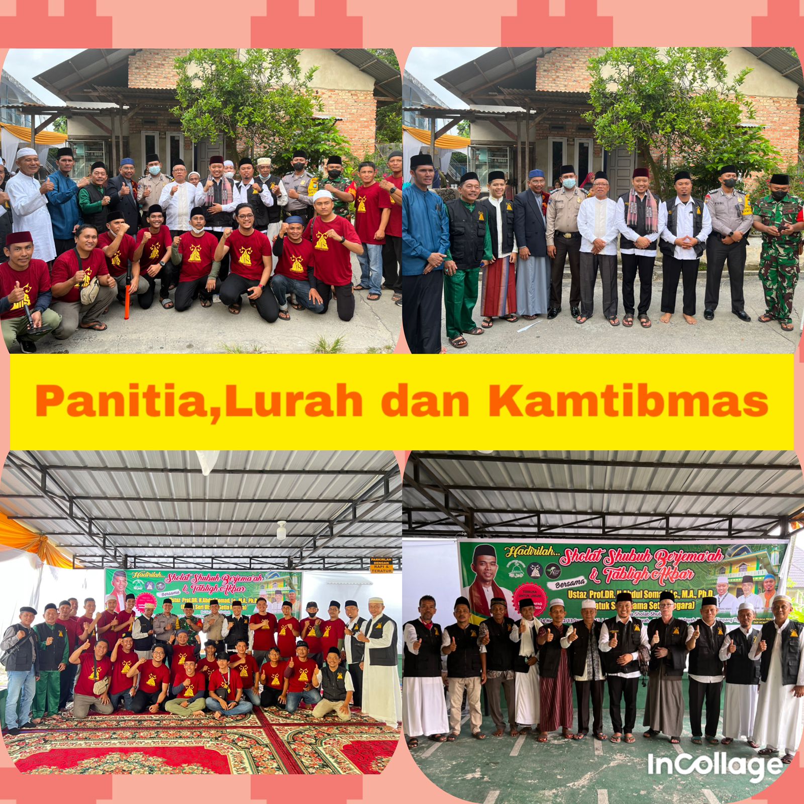 Usai acara, pengurus dan panitia acara serta UAS berpoto bersama dengan jamaah
