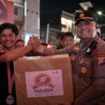 Sambut HUT Bhayangkara ke 79, Polsek Bangko Taja Loma Lari Tanpa Alas Kaki