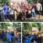 Bhabinkamtibmas Polsek Bangko Pasang Spanduk STOP Karhutla diserusa