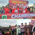 Panitia Sukses Gelar Turnamen Sepak Bola Rohil CUP U 40, Juara Pertama diraih Oleh Tim OLD Creck