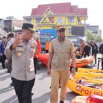 Kapolres Bersama Wabup Rohil Cek Kesiapan Penanggulangan Bencana Banjir