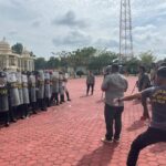 Polres Rohil Gelar Simulasi Pengendalian Massa Unjuk Rasa