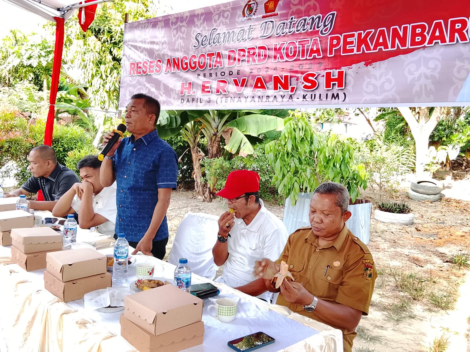Anggota DPRD kota Pekanbaru, H Ervan Menampung Aspirasi Masyarakat saat Reses di Kelurahan Pembantuan Kecamatan Kulim