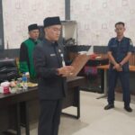 Hadi Prasetyo, S.T., M.Si.,Kepala Dinas Pendidikan (Kadisdik) Kabupaten Bengkalis Melantik Fatmawati sebagai Jabatan Fungsional Guru untuk SMP Negeri 5 Mandau