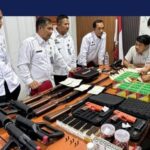 Pastikan Kondisi Sarana Keamanan, Lapas Bagansiapiapi Lakukan Pengecekan Senjata Bersama Polres Rohil 