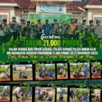 Peringatan Hari Pohon Nasional Tahun 2025, Polsek Bangko Gelar Penanaman Puluhan Batang Pohon