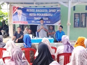 Anggota DPRD kota Pekanbaru, H Fathullah, SH Mengelar Reses di Kelurahan Mentagor Kecamatan Kulim