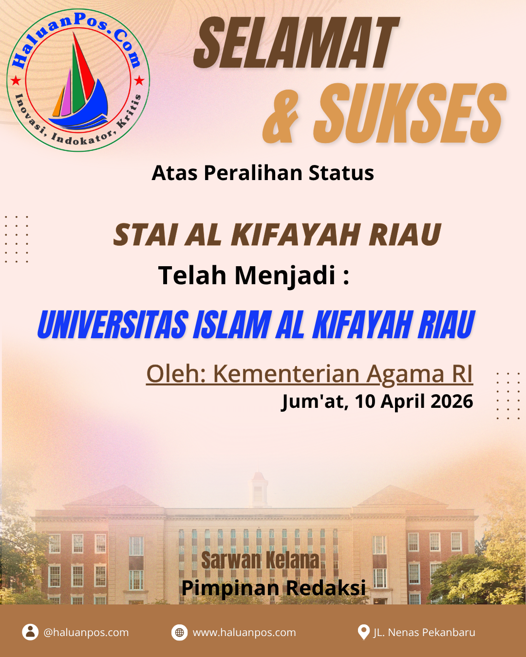 Selamat Sukses Al Kifayah