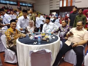 Ketua DPRD Kota Pekanbaru, Muhammad Isa Lahamid dan Wakil Ketua DPRD kota Pekanbaru, Andri Saputra Menghadiri Acara Pengukuhan DPD IKM se-Provinsi Riau