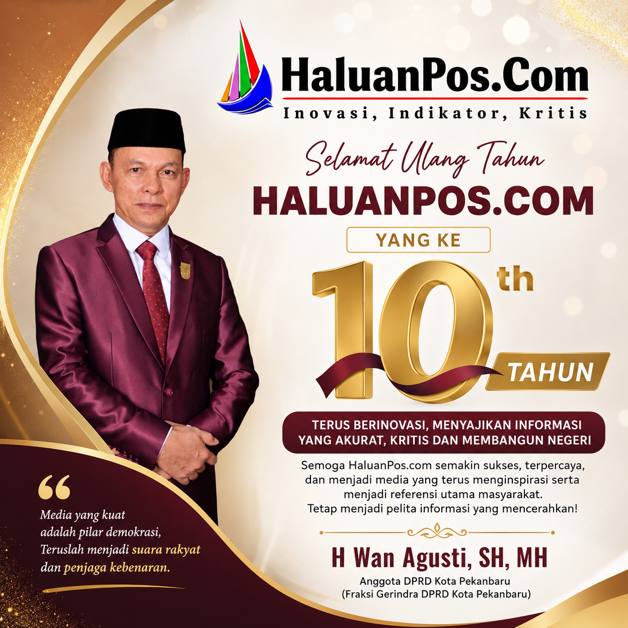 Ucapan Selamat HUT Haluanpos. 