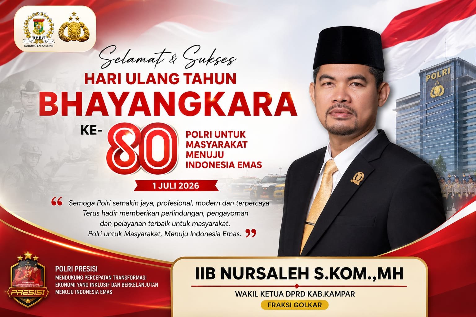 Ucapan Selamat HUT Bhayangkara