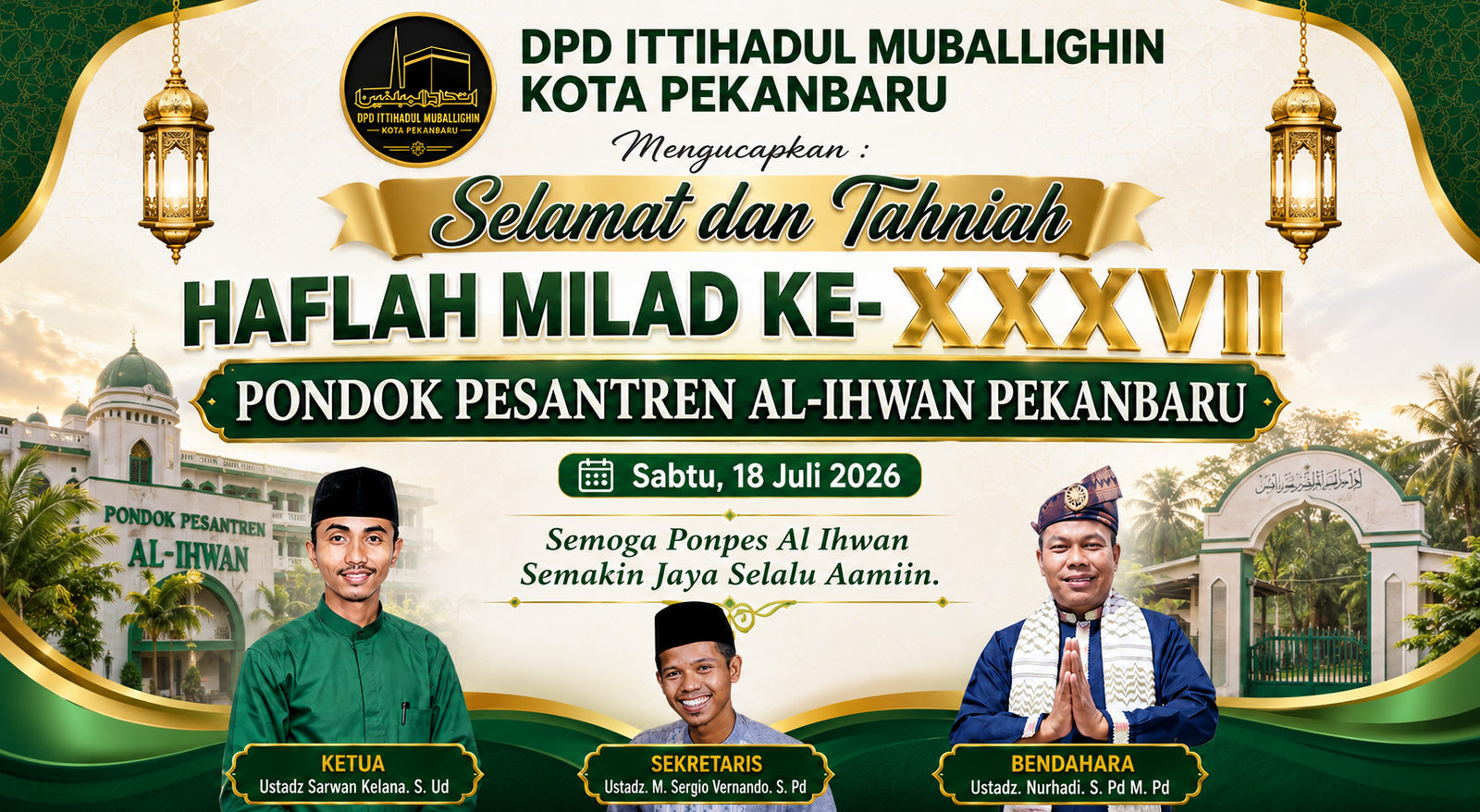 Ucapan dari DPD Ittihadul Muballighin