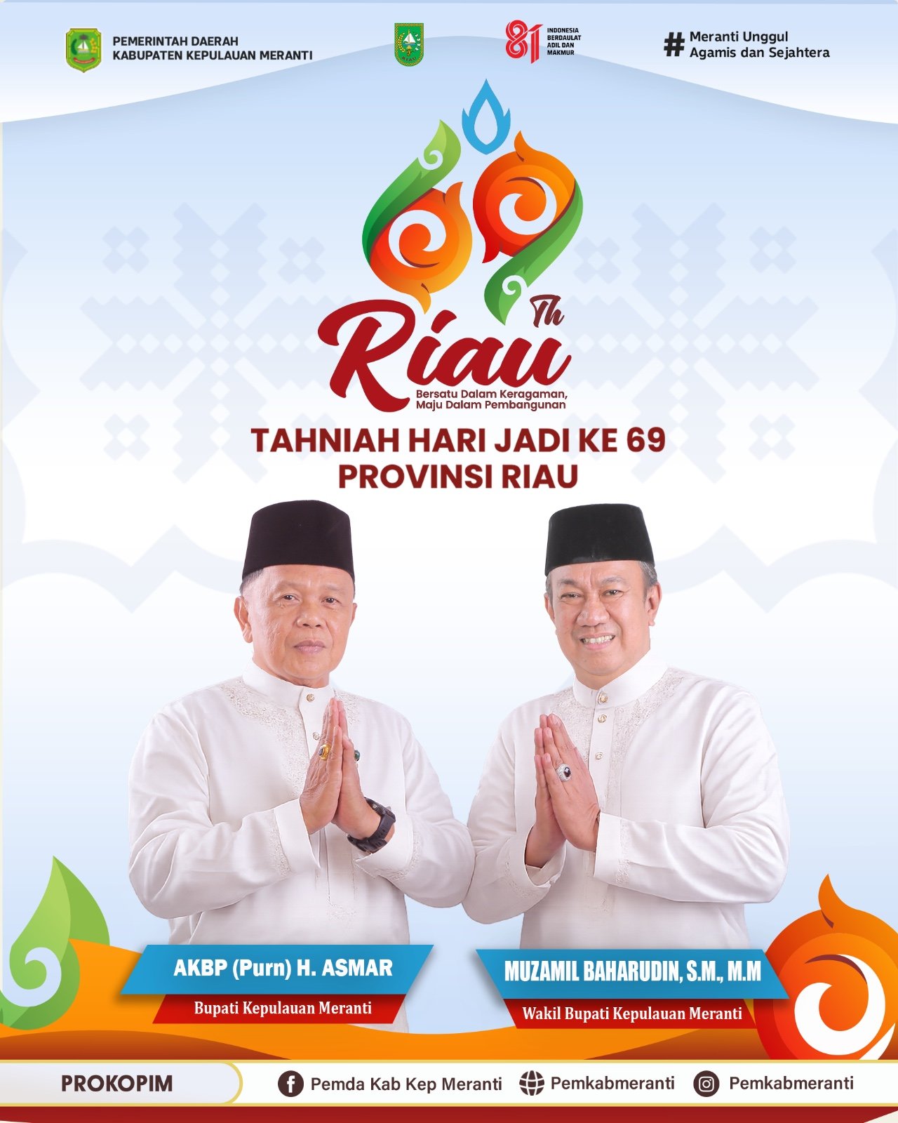 Ucapan Tahniah HUT Riau ke-69