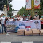 Teva Iris  bersama beberapa organisasi kepemudaan dan mahasiswa melakukan aksi peduli dampak kabut