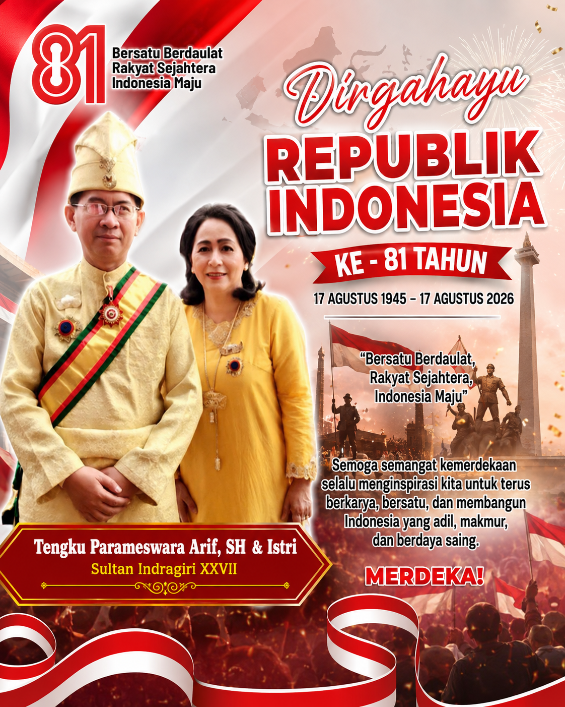 Selamat Dirgahayu RI ke-81 