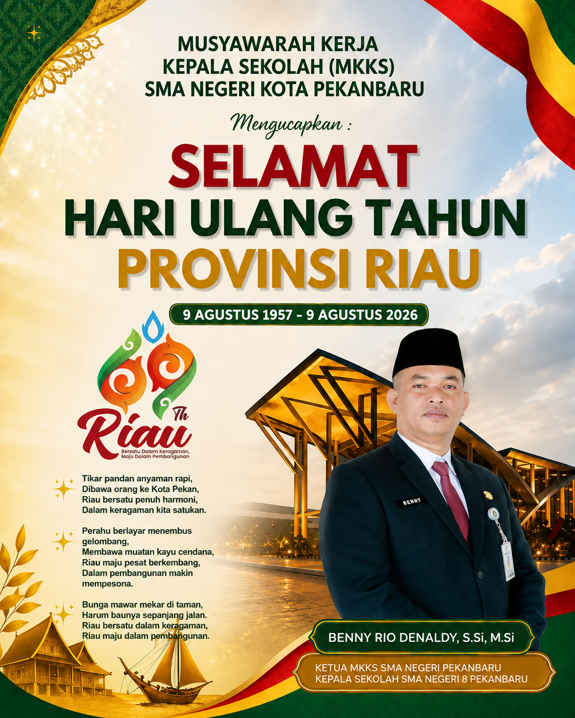 Ucapan Iklan HUT Riau ke-69